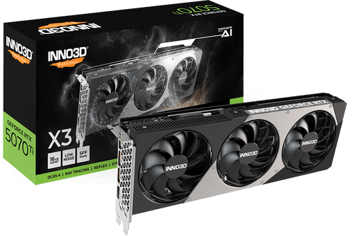 INNO3D RTX 5070 TI X3 16GB GRAPHICS CARD - SWIFT PERIPHERALS1092914