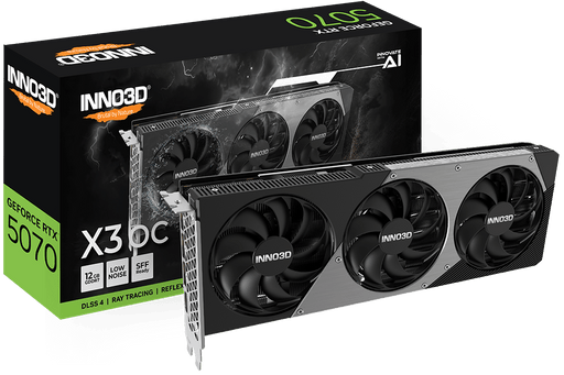 INNO3D RTX 5070 X3 OC 12GB GDDR7 GRAPHICS CARD - SWIFT PERIPHERALS1093946