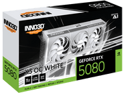INNO3D RTX 5080 X3 OC WHITE 16GB GDDR7 GRAPHICS CARD - SWIFT PERIPHERALS1092842