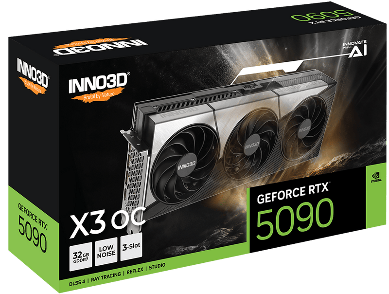 INNO3D RTX 5090 X3 OC 32GB GDDR7 GRAPHICS CARD - SWIFT PERIPHERALS1092926