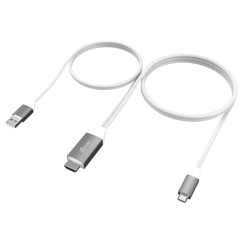 J5CREATE USB - C TO 4K HDMI CABLEWITH USB TYPE - A 5V PASS - THROUGH - SWIFT PERIPHERALSJ5Create-020