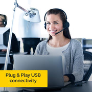 Jabra Evolve 20SE USB - A Wired On - Ear Headset with Microphone and Media Controls - SWIFT PERIPHERALS4999-823-309