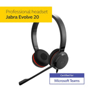 Jabra Evolve 20SE USB - A Wired On - Ear Headset with Microphone and Media Controls - SWIFT PERIPHERALS4999-823-309