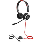 Jabra Evolve 40 MS Wired On - Ear sterio Headset with Microphone and Media Controls - SWIFT PERIPHERALS6399-823-109