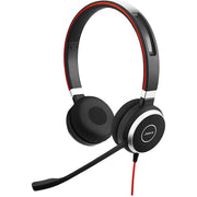 Jabra Evolve 40 MS Wired On - Ear sterio Headset with Microphone and Media Controls - SWIFT PERIPHERALS6399-823-109