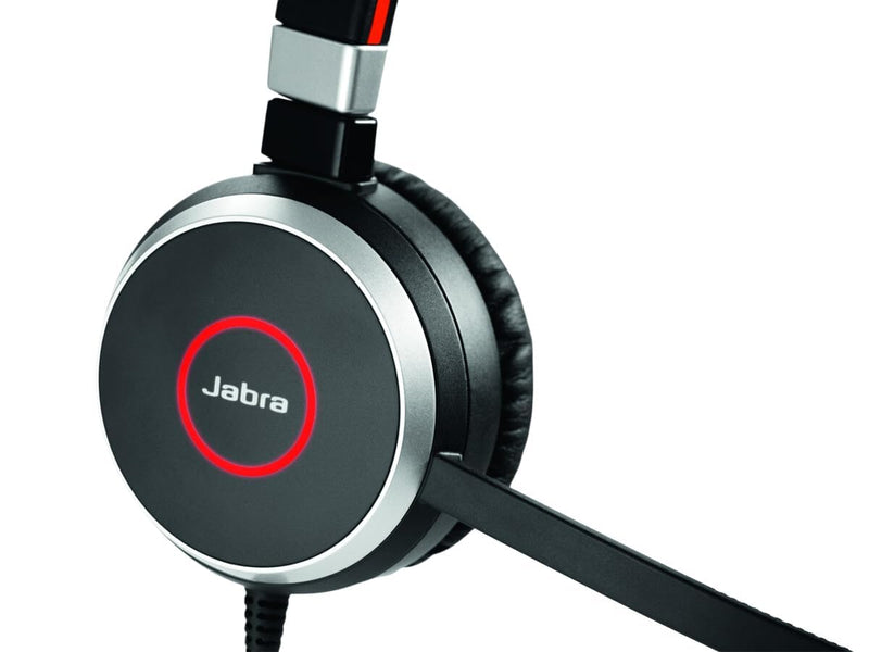 JABRA EVOLVE 65 SE MS UC DUO Bluetooth Wireless Passive Noise Cancellation Stereo Headset with Mic - Black - SWIFT PERIPHERALS6599-833-309