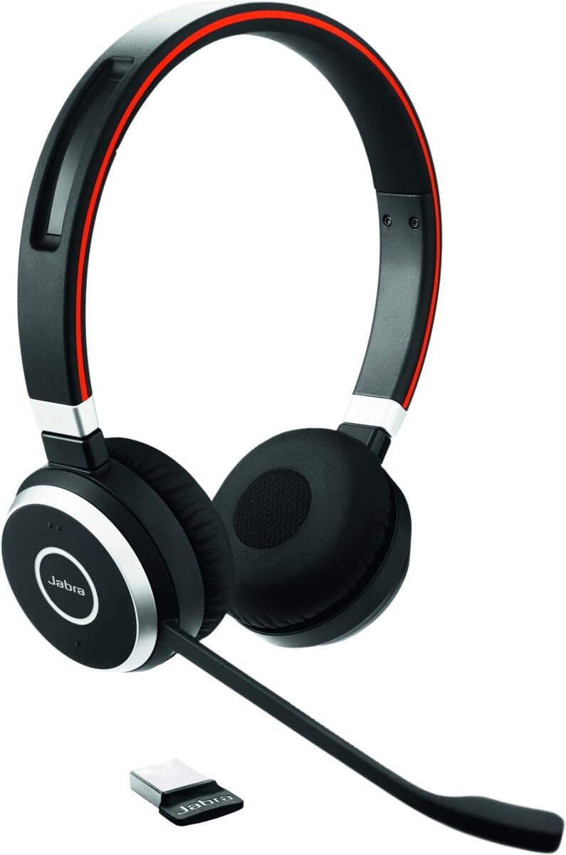 JABRA EVOLVE 65 SE MS UC DUO Bluetooth Wireless Passive Noise Cancellation Stereo Headset with Mic - Black - SWIFT PERIPHERALS6599-833-309