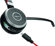 JABRA EVOLVE 65 SE MS UC DUO Bluetooth Wireless Passive Noise Cancellation Stereo Headset with Mic - Black - SWIFT PERIPHERALS6599-833-309