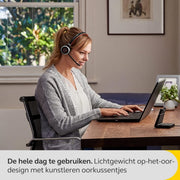 JABRA EVOLVE 65 SE MS UC DUO Bluetooth Wireless Passive Noise Cancellation Stereo Headset with Mic - Black - SWIFT PERIPHERALS6599-833-309