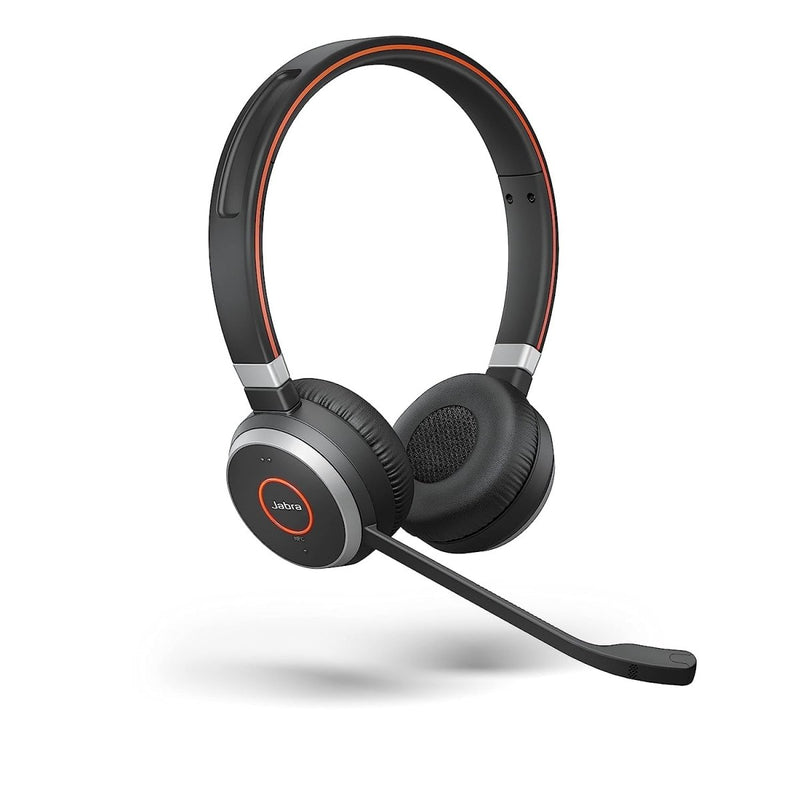 JABRA EVOLVE 65 SE MS UC DUO Bluetooth Wireless Passive Noise Cancellation Stereo Headset with Mic - Black - SWIFT PERIPHERALS6599-833-309