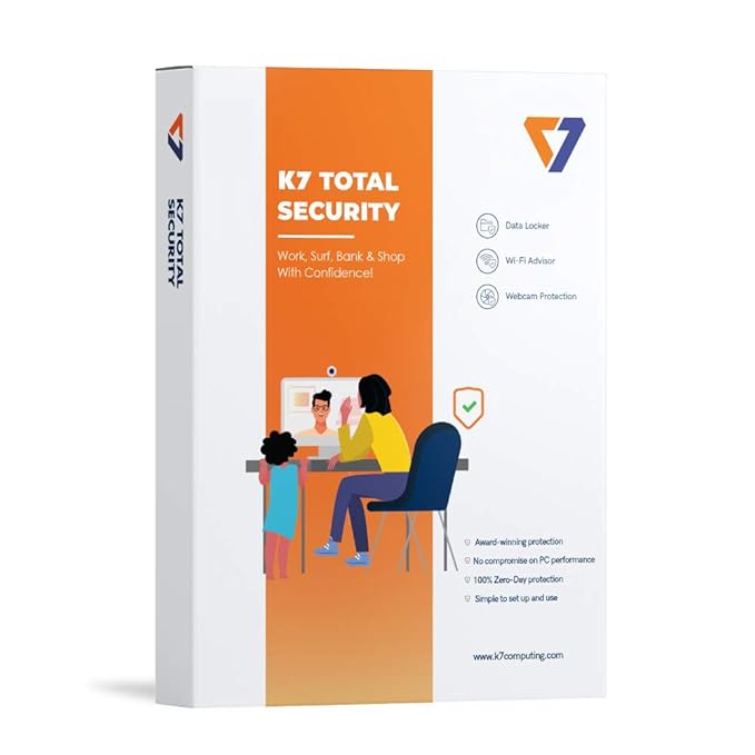 K7 TOT SEC (1USER / 1 YEAR) ANTIVIRUS - 2HRS EMAIL DELIVERY - SWIFT PERIPHERALS100154