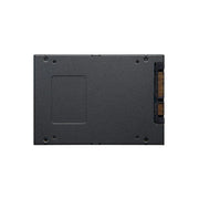 2.5-inch SATA solid state drive showing connector interface, black casing
