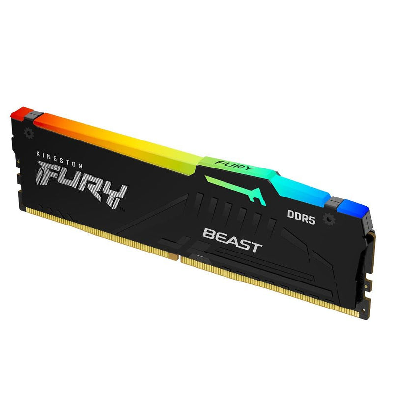 Kingston Fury Beast 16GB DDR5 RAM 5200MHz CL40 RGB Gaming Desktop Memory - SWIFT PERIPHERALSKF552C40BBA-16