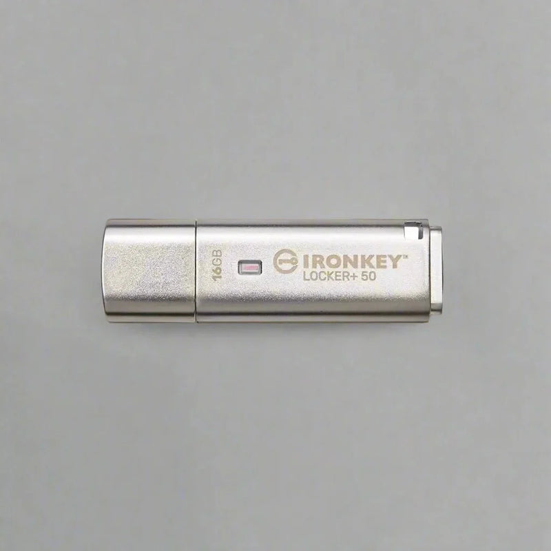 Kingston Ironkey Locker+ 50 16GB Encrypted USB Metal Casing Flash Drive - SWIFT PERIPHERALSIKLP50-16GB