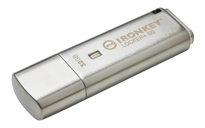 Kingston Ironkey Locker+ 50 32GB Encrypted USB Metal Casing Flash Drive - SWIFT PERIPHERALSIKLP50/32GB