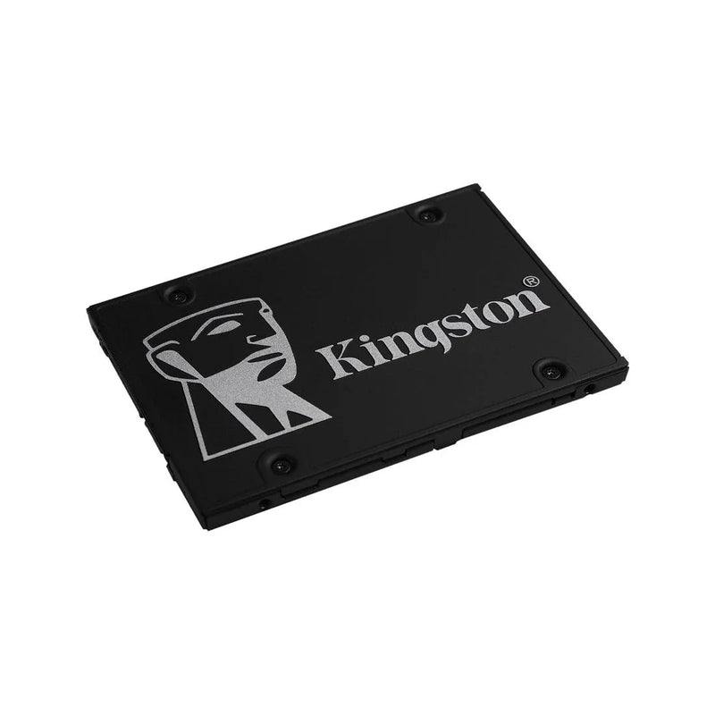 2.5-inch internal solid state drive with black casing and Kingston logo, SATA interface