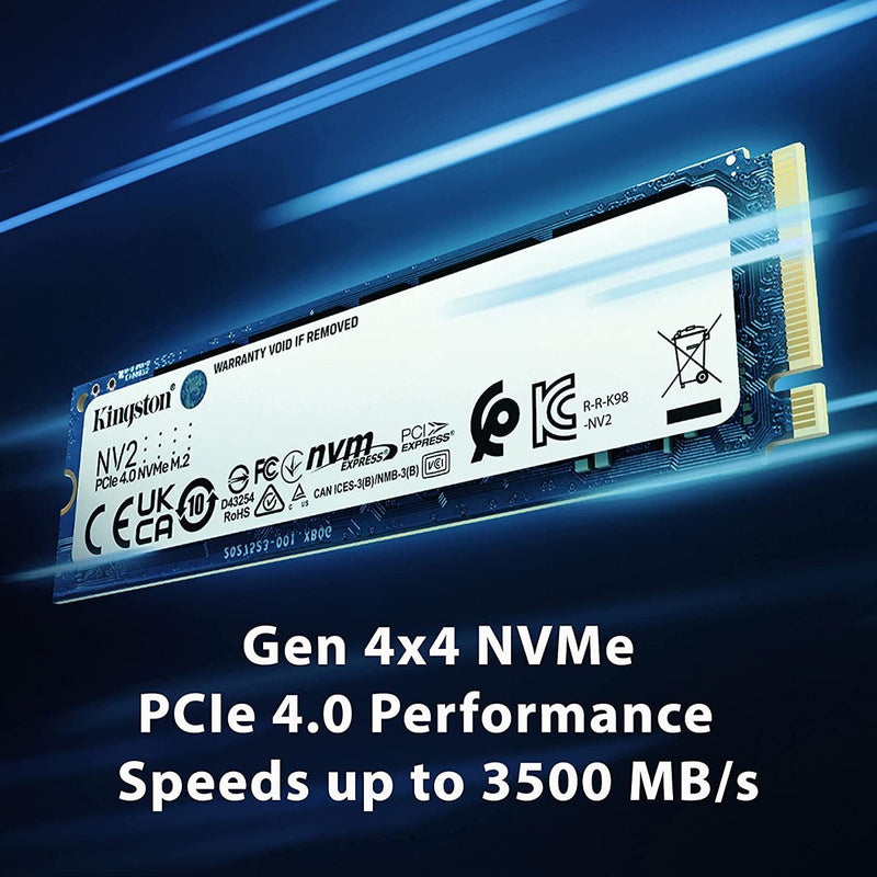 Kingston NV2 500GB M.2 NVMe PCIe 4.0 Internal SSD - SWIFT PERIPHERALSSNV2S-500G