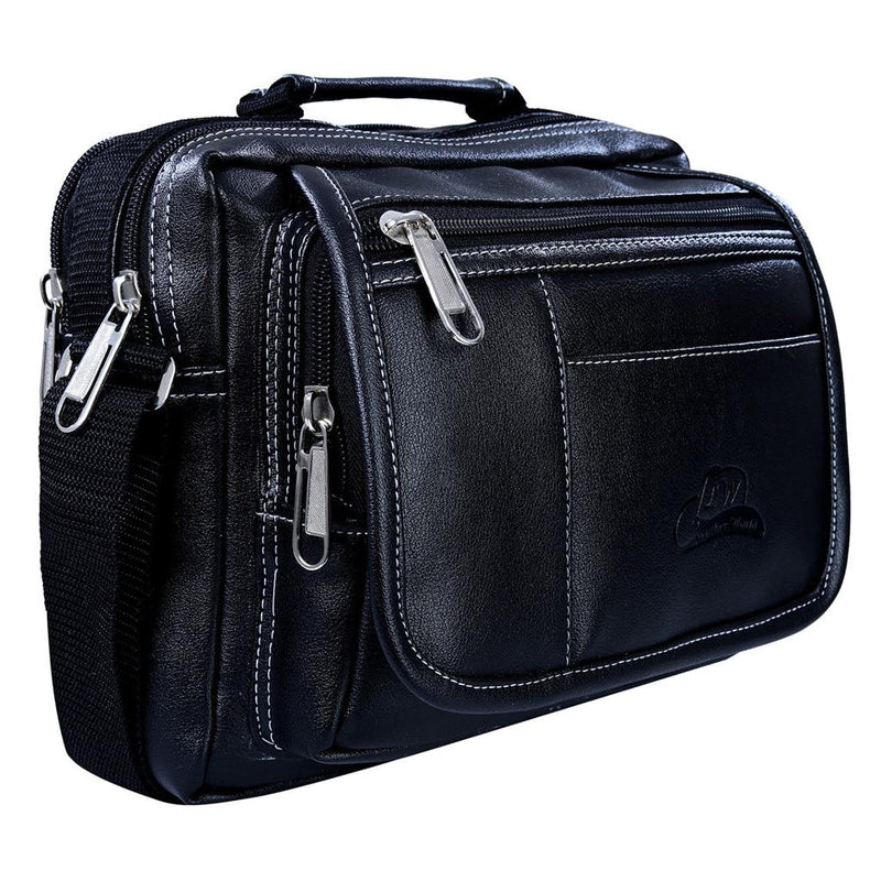 Leather World PU Leather Mini Messenger