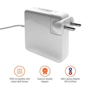 LAPCARE 60W 16.5V Magsafe2 Pin Laptop Adapter Charger Compatible for Apple MacBook Pro 2015 Retina 13 - inch - SWIFT PERIPHERALSLEOADMA4613
