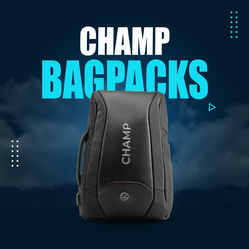 LAPCARE Champ 27L Anti Theft Water Resistant Backpack with Mobile Charging Port - Black - SWIFT PERIPHERALSLBP-003