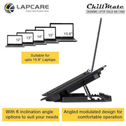 Lapcare DCX - A101 ChillMate Laptop Cooler (Black) - SWIFT PERIPHERALSLOSPCM6130