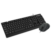 Lapcare E9 USB Wired USB 2.0 Keyboard and 1000DPI Optical Mouse Combo - Black - SWIFT PERIPHERALSLKKBWC7988