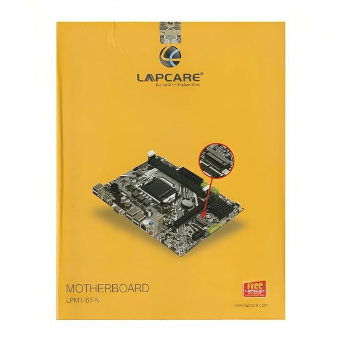 LAPCARE Intel H61 Chipset LGA1155 Socket DDR3 Motherboard with NVME Slot - SWIFT PERIPHERALSLKMBMH8003