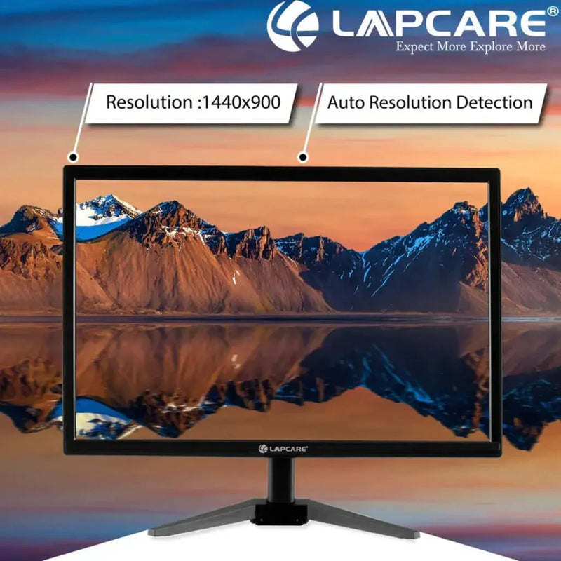LAPCARE LM195WDH 19" 60Hz HD LED Monitor with VGA & HDMI Ports - SWIFT PERIPHERALSLKTFVG8680