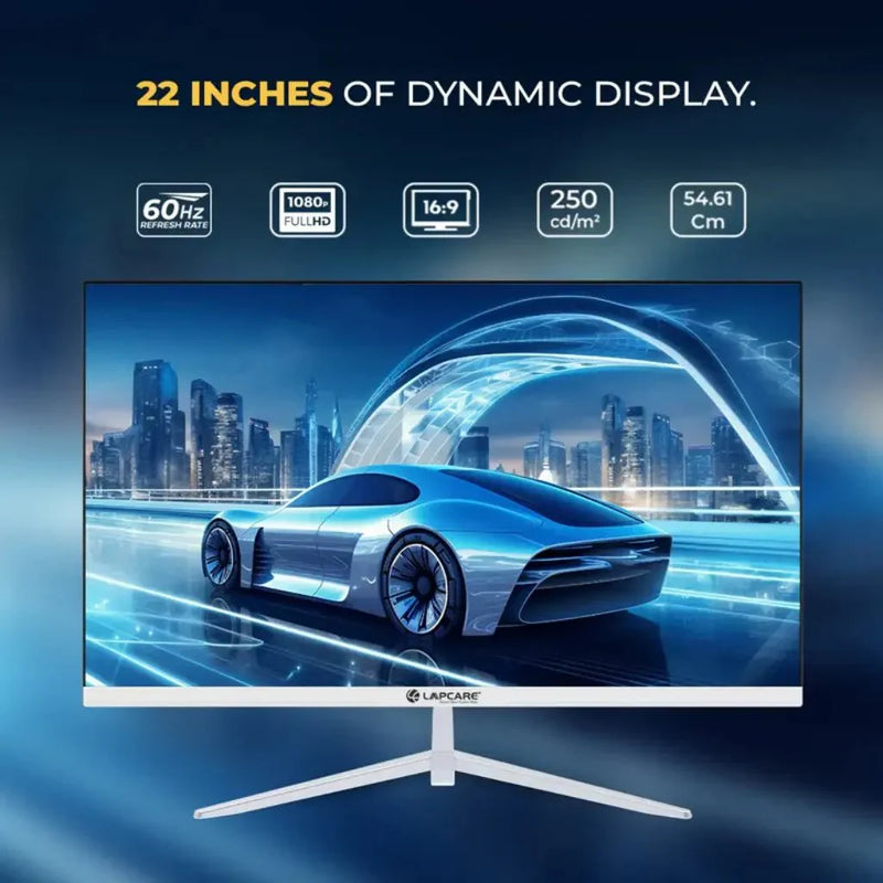 LAPCARE LM22WHD - SP 22" 60Hz 5ms Full HD LED Monitor with Built - in Speakers - SWIFT PERIPHERALSLKTFHS8650