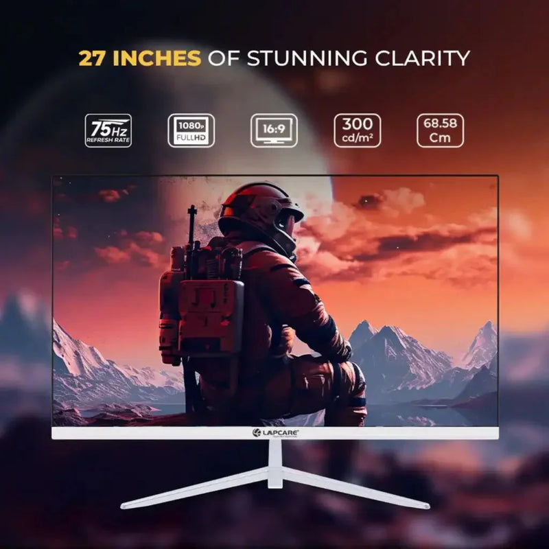 LAPCARE LM27GMWSP 27" 75Hz 5ms Full HD LED Monitor with Built - in Speakers - SWIFT PERIPHERALSLKTFHD8648