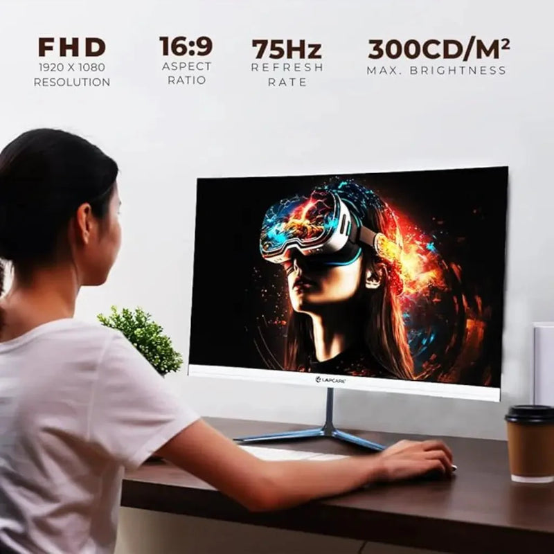 LAPCARE LM27WHD 27" 75Hz 5ms Full HD LED Wall Mountable Monitor - SWIFT PERIPHERALSLKTFVG8651