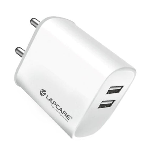 Lapcare LQW - 111 Quick Wall Charger 2.4Amp Dual USB with Type - C Cable - SWIFT PERIPHERALSLOWCDU9125