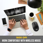 LAPCARE Safari III B 1600 DPI 2.4GHz Wireless Mouse - Black - SWIFT PERIPHERALSLKWMBW8617