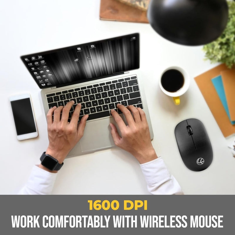 LAPCARE Safari III B 1600 DPI 2.4GHz Wireless Mouse - Black - SWIFT PERIPHERALSLKWMBW8617