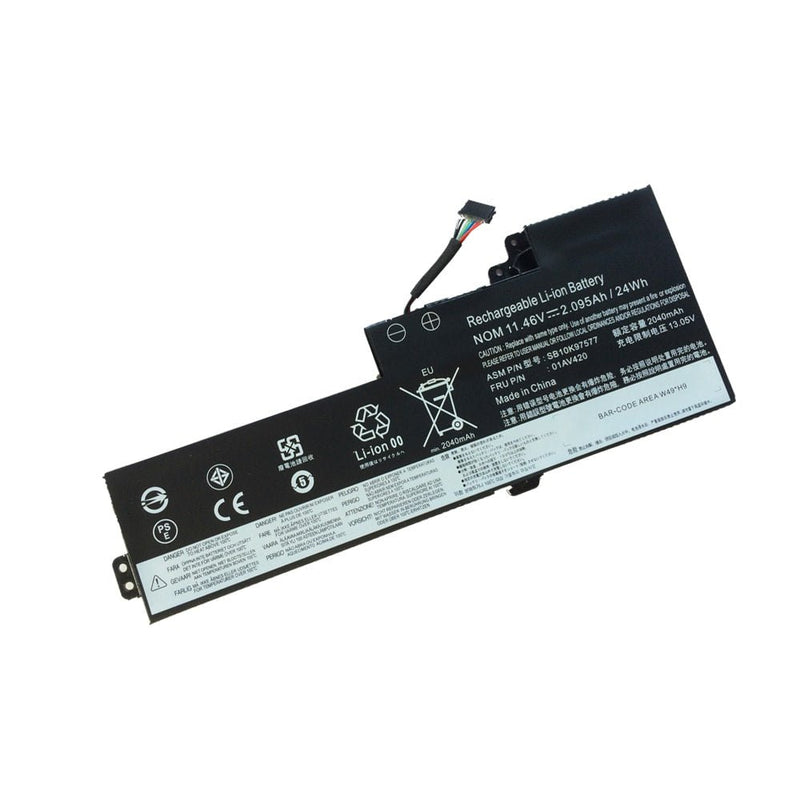 Lenovo 01AV420 Original OEM 24Whr 2040mAh 11.46V 3 Cell Laptop Battery for Select Lenovo Laptops - SWIFT PERIPHERALS01AV420-OEM