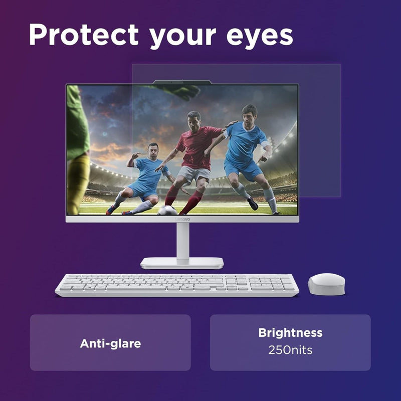 LENOVO A100 ALL IN ONE INTEL CORE I3 - N305 23.8" FHD (1920X1080) 3 - SIDE EDGELESS ALL - IN - ONE DESKTOP (8GB/512GB SSD/WIN11/MS OFFICE 2024/5MP CAMERA/USB CALLIOPE KEYBOARD & MOUSE) F0J6005GIN - SWIFT PERIPHERALSF0J6005GIN