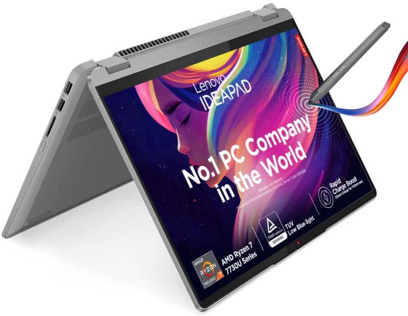 LENOVO FLEX 5 82XX0070IN [R5 - 7530U RYZEN/16GB/512GB SSD/WIN11 HOME+MSO/14.0 INCH TOUCH/INTEGRATED GRAPHICS /1 YEAR(S)/GREY] - SWIFT PERIPHERALS1087422