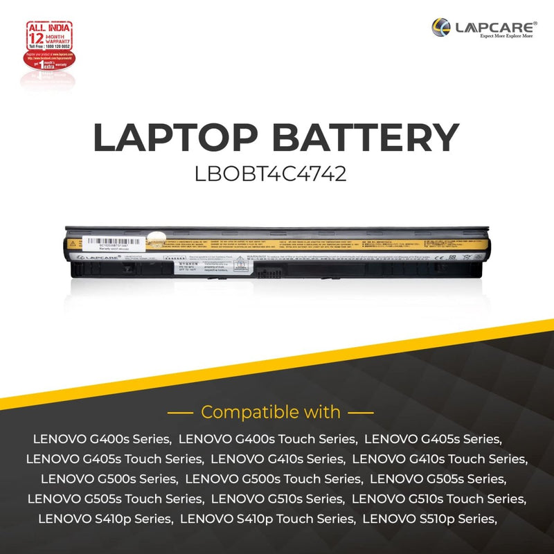 Lenovo G400s G50 - 80 G50 - 70 Compatible Laptop Battery 29Whr 2000mAh 14.4V 4 Cell - SWIFT PERIPHERALSLBOBT4C4742