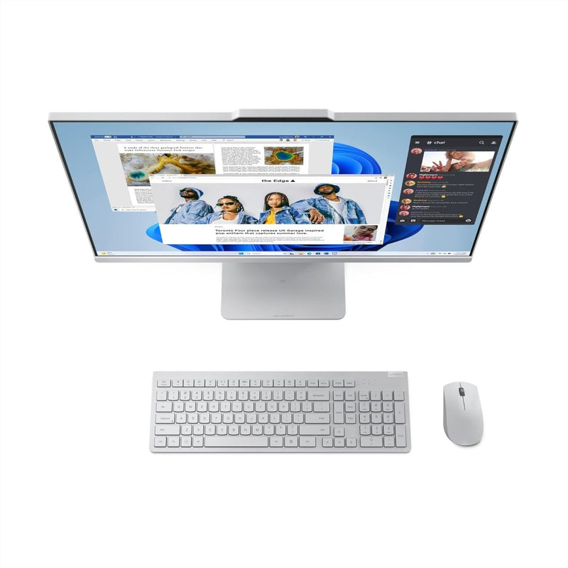 LENOVO IDEACENTRE AIO 13TH GEN CORE I3 - 1315U 27 INCH FHD IPS (8GB RAM/512GB SSD/WINDOWS11/MS OFFICE 2021/3WX2 HARMAN SPEAKERS/ALEXA BUILT - IN/WIRELESS KEYBOARD & MOUSE, GREY), F0HM00G4IN ALL - IN - ONE DESKTOP - SWIFT PERIPHERALS1093361