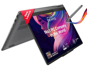 LENOVO IDEAPAD 5 2 - IN - 1 AMD RYZEN 5 8645HS 14" (35.5CM) WUXGA IPS 300NITS CONVERTIBLE LAPTOP (16GB RAM/512GB SSD/WIN 11/OFFICE HOME 2024/BACKLIT KB/FPR/FHD CAMERA/GREY/1.6KG), 83DR007CIN - SWIFT PERIPHERALS1092554