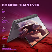 LENOVO IDEAPAD 5 2 - IN - 1 AMD RYZEN 5 8645HS 14 INCH (35.5CM) WUXGA IPS 300NITS CONVERTIBLE LAPTOP (16GB/512GB SSD/WIN 11/OFFICE 21/BACKLIT KB/FPR/FHD CAMERA/ALEXA/3 MON.GAME PASS/GREY/1.6KG), 83DR003DIN - SWIFT PERIPHERALSLenovo060