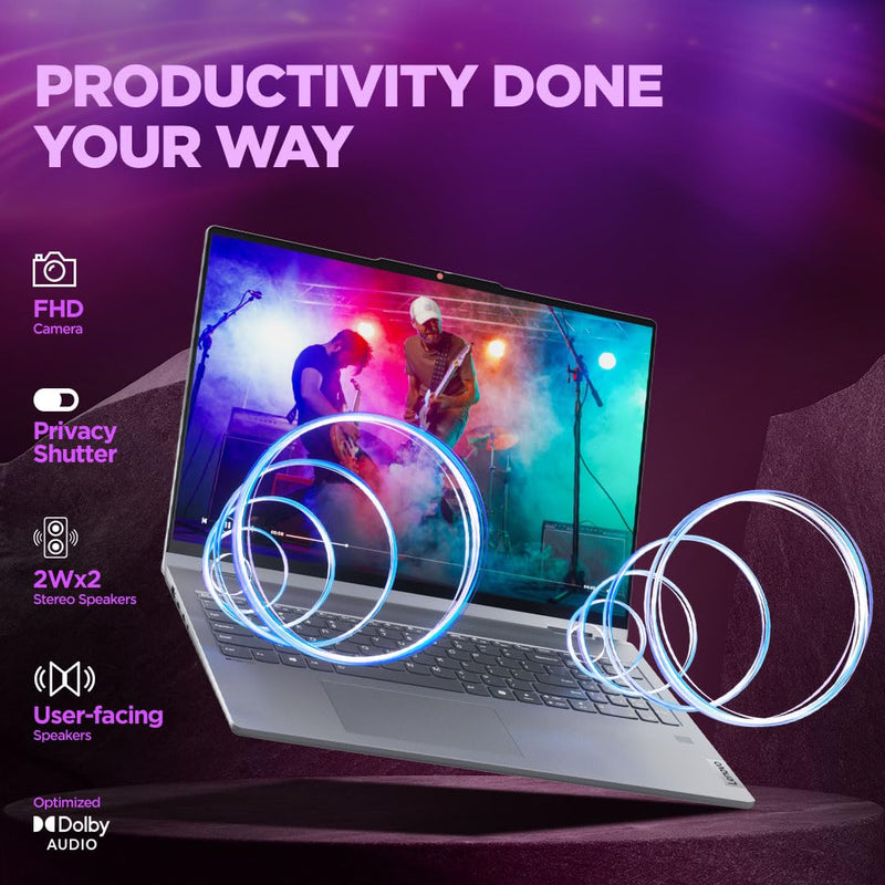 LENOVO IDEAPAD 5 2 - IN - 1 AMD RYZEN 5 8645HS 14 INCH (35.5CM) WUXGA IPS 300NITS CONVERTIBLE LAPTOP (16GB/512GB SSD/WIN 11/OFFICE 21/BACKLIT KB/FPR/FHD CAMERA/ALEXA/3 MON.GAME PASS/GREY/1.6KG), 83DR003DIN - SWIFT PERIPHERALSLenovo060