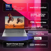 LENOVO IDEAPAD 5 PRO 83D4002NIN [ULTRA7 - 155H 14TH GEN/16GB/1TB SSD/WIN11 HOME+MSO/16.0 INCH/6GB - RTX3050 GRAPHICS /1 YEAR(S)/GREY] - SWIFT PERIPHERALS1091280