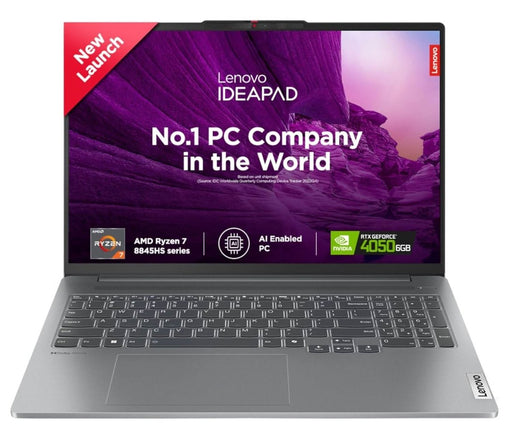 LENOVO IDEAPAD 5 PRO 83D5000SIN [R7 - 8845HS RYZEN/16GB/1TB SSD/WIN11 HOME+MSO/16.0 INCH/6GB - RTX4050 GRAPHICS /1 YEAR(S)/GREY] - SWIFT PERIPHERALS1091507