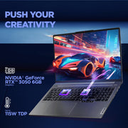 LENOVO IDEAPAD 5 PRO 83D5000SIN [R7 - 8845HS RYZEN/16GB/1TB SSD/WIN11 HOME+MSO/16.0 INCH/6GB - RTX4050 GRAPHICS /1 YEAR(S)/GREY] - SWIFT PERIPHERALS1091507