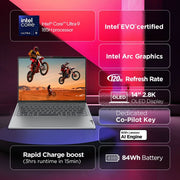 LENOVO IDEAPAD PRO 5 83D2001GIN [ULTRA9 - 185H 14TH GEN/32GB/1TB SSD/WIN11 HOME+MSO/14.0 INCH/INTEGRATED GRAPHICS /1 YEAR(S)/GREY] - SWIFT PERIPHERALS1088921