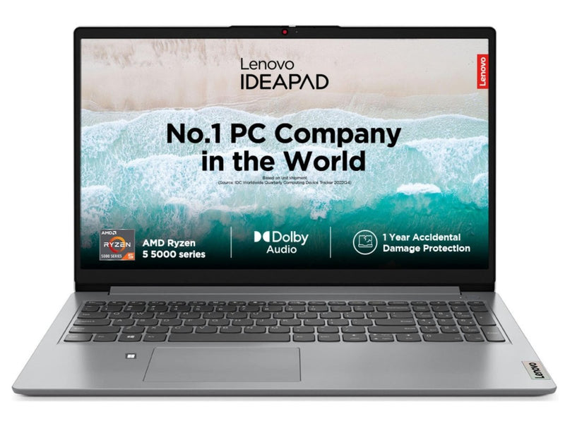 LENOVO IDEAPAD SLIM 1 82R400BGIN [R5 - 5500U RYZEN/8GB/512GB SSD/WIN11 HOME+MSO/15.6 INCH/INTIGRATED GRAPHICS /1 YEAR(S)/GREY] - SWIFT PERIPHERALS1087500