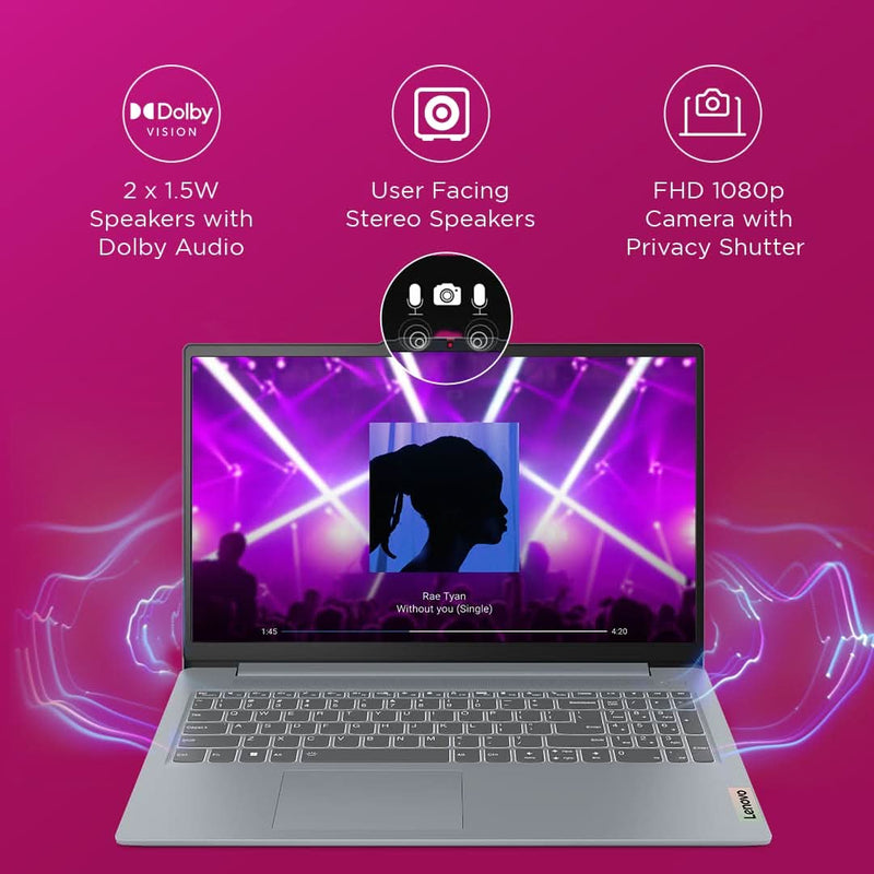 Lenovo IdeaPad Slim 3, 13th Gen Intel Core i3 - 1315U, 8GB, 512GB SSD, Intel UHD Graphics, 14 Inch FHD, Win 11, MS Office 2024, Grey, 82X6005KIN - SWIFT PERIPHERALS1095307