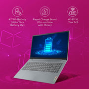 LENOVO IDEAPAD SLIM 3 82XQ00MDIN [R3 - 7320U/8GB/512GB SSD/WIN11 HOME+MS24/15.6"/INTEGRATED GRAPHICS/1 YEAR(S)/GREY] - SWIFT PERIPHERALS1094876