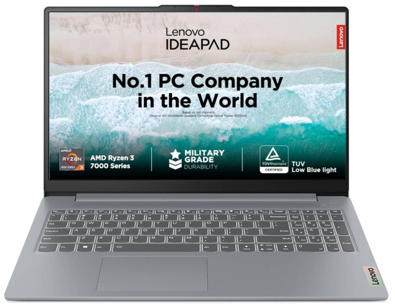 LENOVO IDEAPAD SLIM 3 82XQ00MDIN [R3 - 7320U/8GB/512GB SSD/WIN11 HOME+MS24/15.6"/INTEGRATED GRAPHICS/1 YEAR(S)/GREY] - SWIFT PERIPHERALS1094876